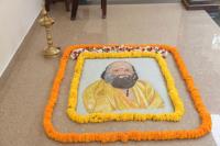 Rangoli of HH Shrimat Parijnanashram Swamiji III - HH Swamiji's visit to Sunkadakatte Shri Vinayaka Temple on 5th Vardhanti of Temple (15 April 2026)